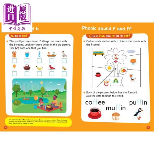 【中商原版】Collins Easy Learning Preschool - Phonics Ages 3-5 柯林斯易学儿童 自然拼读 3-5岁 英文原版进口图书 商品图4