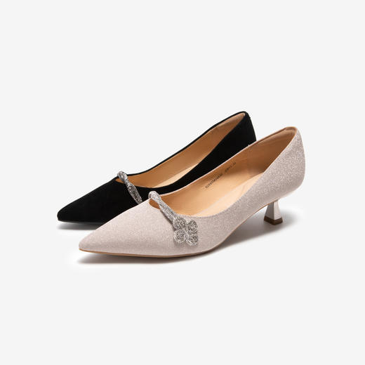 2楼千百度 24年秋季新品 浅口单鞋 A24455816 商品图1