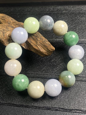 【FC0030】翡翠多宝大珠串  珠圆玉润 多色多彩 独一无二