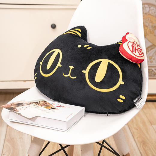 大英博物馆巴斯特系列萌猫抱福毛毯收纳抱枕盖毯 商品图5
