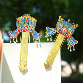 【四大凤冠书签】九龙九凤十二龙九凤高档镂空金属书签北京古风创意博物馆纪念品国风文创礼品