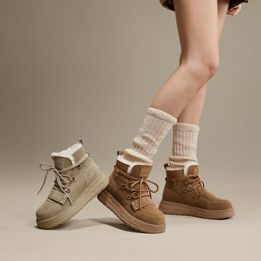 2楼千百度 24年冬季新品 时尚雪地靴 A24761608 商品图1