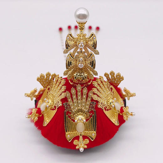 【正品DIY凤冠冰箱贴套装】乾隆孝贤纯富察皇后金嵌珍珠冬朝冠 商品图3