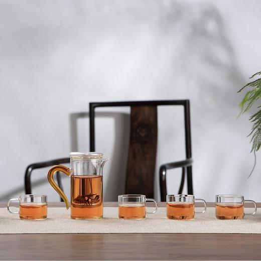 八马茶业明德茶具套装高硼硅材质茶水分离玻璃杯居家户外茶具套组 商品图3