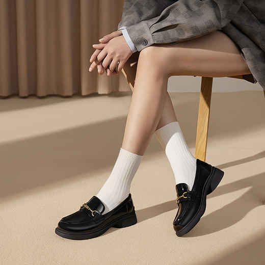 2楼千百度 25年春季新品 乐福鞋 A25163719 商品图2