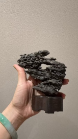 灵璧赏石带底座