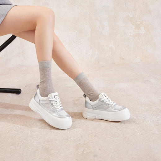 2楼千百度 24年夏季新品 休闲板鞋 A24323661 商品图2