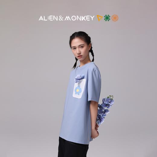 【超模君严选】外星人与猴子Alien＆Monkey新款SMP空气开合凉感吸湿排汗速干森林花朵男女T恤 商品图0