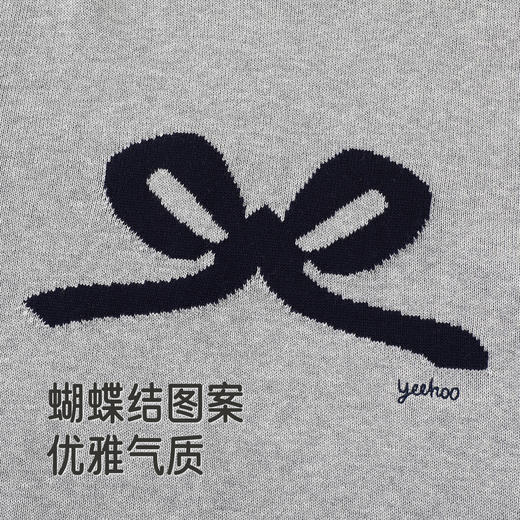 英氏儿童针织衫春秋长袖女童保暖打底衫外穿纯棉上衣中大童毛衣 商品图2