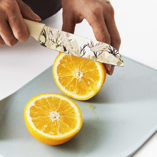 温仑山Velosan 巴利水果刀5寸 3Cr13不锈钢材，刀口锋利，硬度高耐腐蚀；自带镂空刀套，通风沥水便于收纳；人体工学设计，舒适省力 商品图2