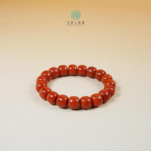 D南红单圈-南红单圈老型珠手串约10*12mm 商品图0