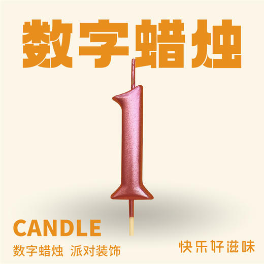 JLY炫彩数字蜡烛1 商品图0