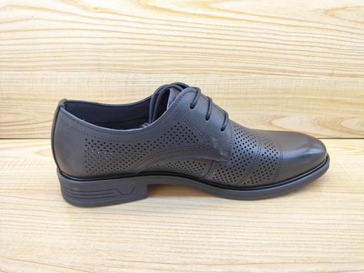 夏季新款豪行男鞋14239162系带真皮冲孔透气休闲磁疗按摩凉鞋 商品图3