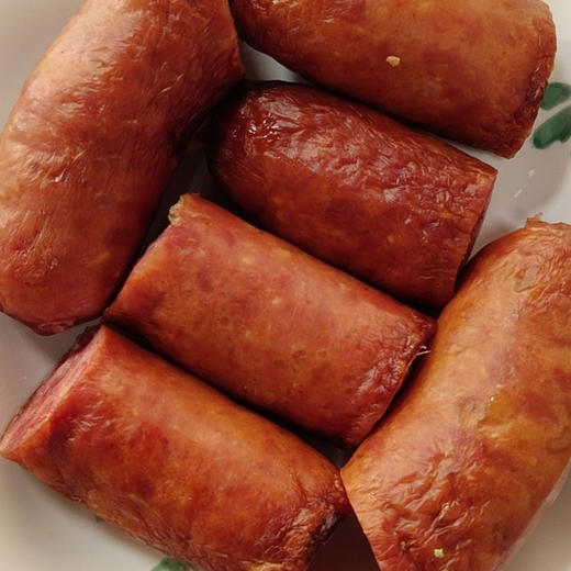 【厂商直发】一正黑山猪肉烤肠300g*4袋装大块肉粒肉香浓郁包邮 商品图5