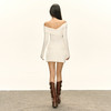 Ariseism 美式复古设计感针织露肩上衣针织短裙两件套套装女 商品缩略图4