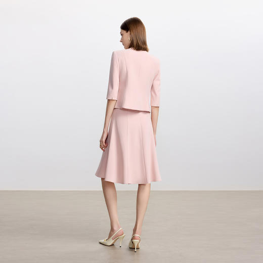 IWY/高级感醋酸西装两件套新款粉色职业装气质女神范伞裙套装CS2339 商品图4