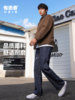 有志者UZIS男装牛仔裤直筒男士微弯刀运动长裤宽松复古蓝色2021M 商品缩略图3