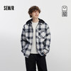[商场同款]森马夹克男可拆卸连帽外套格纹上衣2025秋新款休闲百搭 商品缩略图0