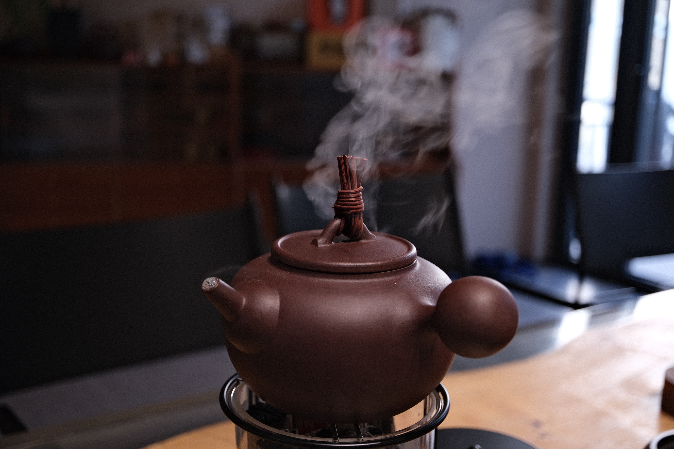 守艺 · 煮茶壶 芝窑手作 原矿紫泥 宜兴原矿紫砂壶