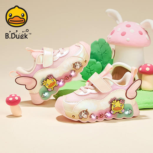B.Duck小黄鸭童鞋春春秋儿童运动鞋22-30 F3583959 商品图2