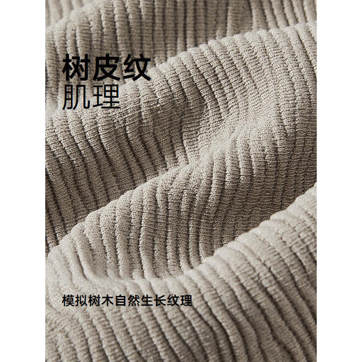 GXG男装 肌理树皮纹休闲短裤通勤男宽松撞钉五分裤 2025夏季新品 商品图4