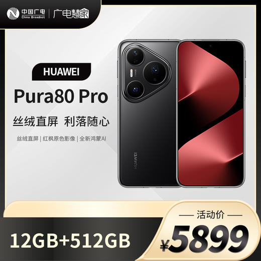 【定金链接，前往线下营业厅缴费办理后退回】HUAWEI Pura80 Pro/Pro+ 商品图0