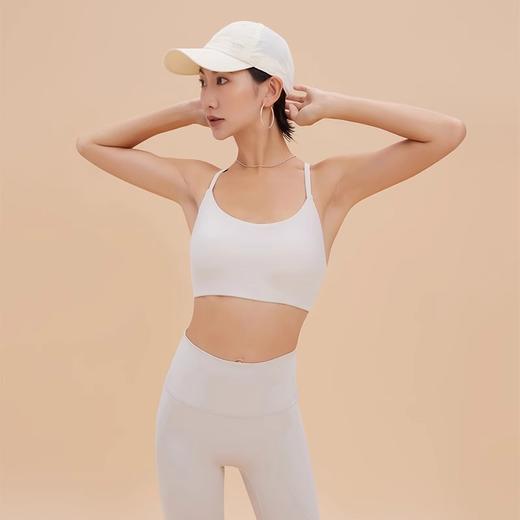 跃牌【轻匀系列】莱卡春夏瑜伽背心女细肩带可拆卸胸垫运动内衣吊带聚拢健身文胸WX41018 商品图4