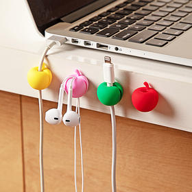 摩登主妇数据线固定器桌面手机充电线收纳理线器有线耳机整理卡扣