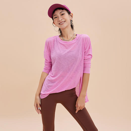 【3~5天发货】跃牌【美度空间】系列 秋季新款透气瑜伽罩衫女CX42003 商品图3