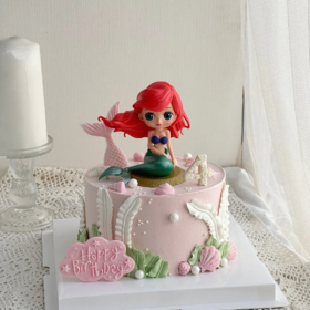 多款~美人鱼公主卡通蛋糕-低糖处理无添加