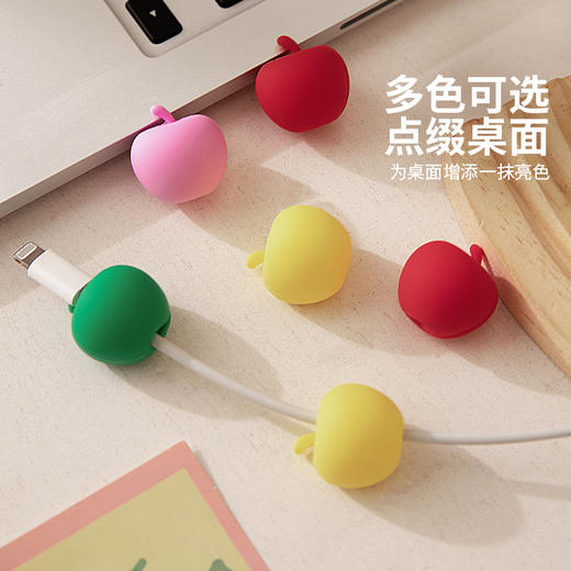 摩登主妇数据线固定器桌面手机充电线收纳理线器有线耳机整理卡扣 商品图4