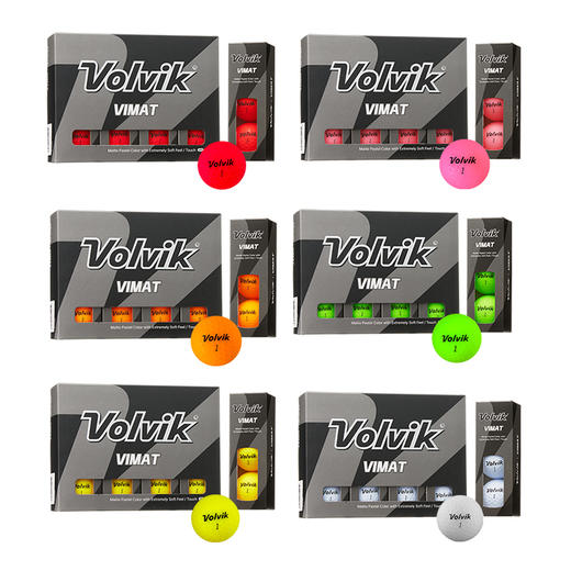 Volvik沃维克高尔夫彩球VS4四层光面球/VIVID COMBI双色哑光三层球/VIVID三层哑光球/VIMAT SOFT两层哑光练习球 商品图7