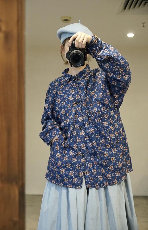 Outil蓝染/碎花口袋外套 商品图0