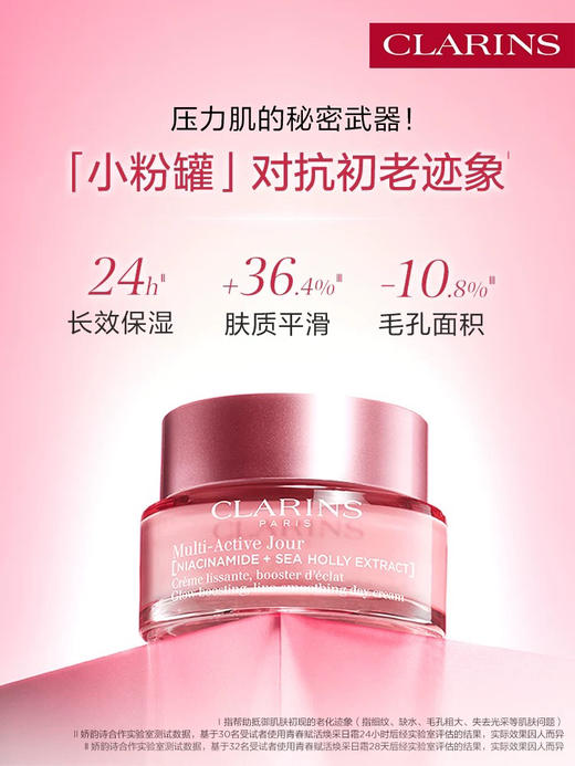 预售5-7天～新款娇韵诗双萃弹簧霜三件套 双萃精华小胖丁50ml+多元小粉罐日霜50ml+晚霜50ml 商品图7