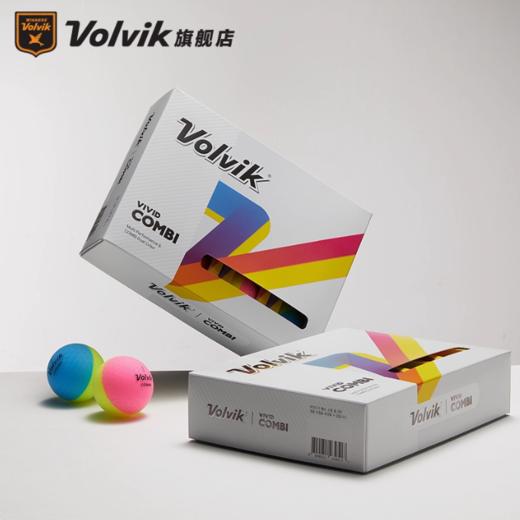 Volvik沃维克高尔夫彩球VS4四层光面球/VIVID COMBI双色哑光三层球/VIVID三层哑光球/VIMAT SOFT两层哑光练习球 商品图3