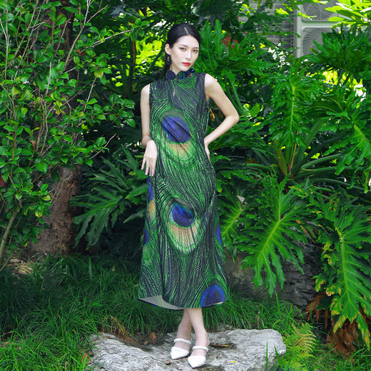 雀翎戏绿连衣裙 |  杨老师同款 | 现货加急发 商品图9