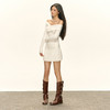 Ariseism 美式复古设计感针织露肩上衣针织短裙两件套套装女 商品缩略图3