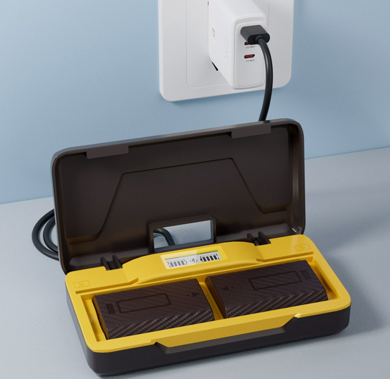 捕捉者系列收纳式PD20W快速双槽充电器