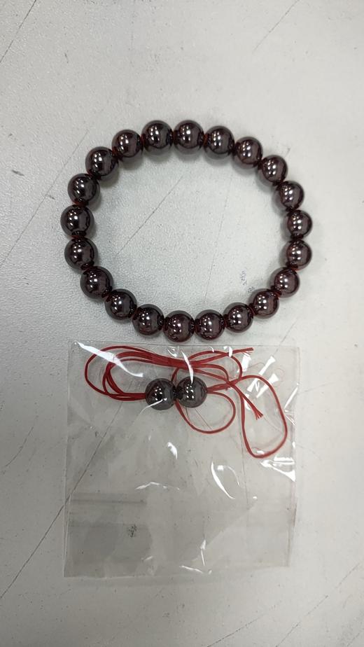 LLF797 灵菲 原矿朱砂手串真品男女款手链时尚商务配饰吉祥文玩珠子高档礼物男 商品图4