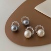 瞬间提升气质超美宋慧乔同款珍珠镶钻日月耳钉 商品缩略图8