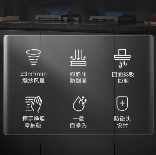 美的（Midea）23立方爆炒大吸力 一键自净洗 挥手控制家用油烟机 抽油烟机CXW-160-DC23X* 商品图2