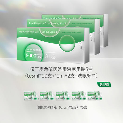 【GENEIII】仅三麦角硫因次抛洗眼液经典款 商品图2