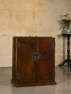 清早期	黄花梨提梁大书箱