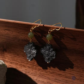 黑龙涎：海棠花创意耳环