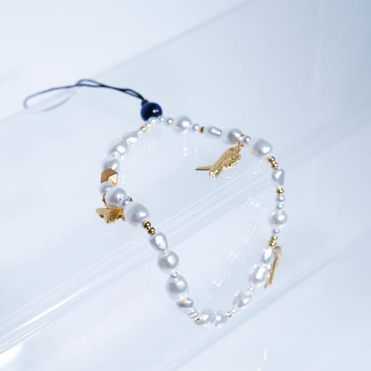 鎏光航迹珍珠手机链 商品图1