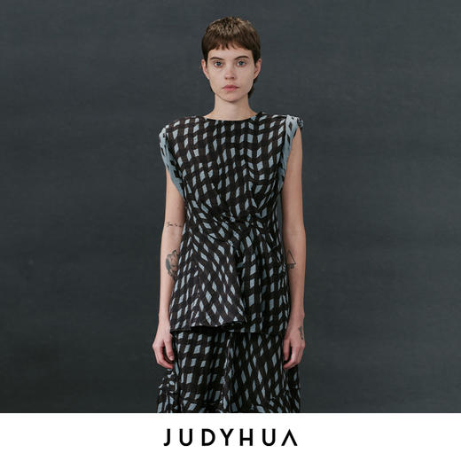 JUDYHUA 追逐系列无袖全棉上衣 商品图0