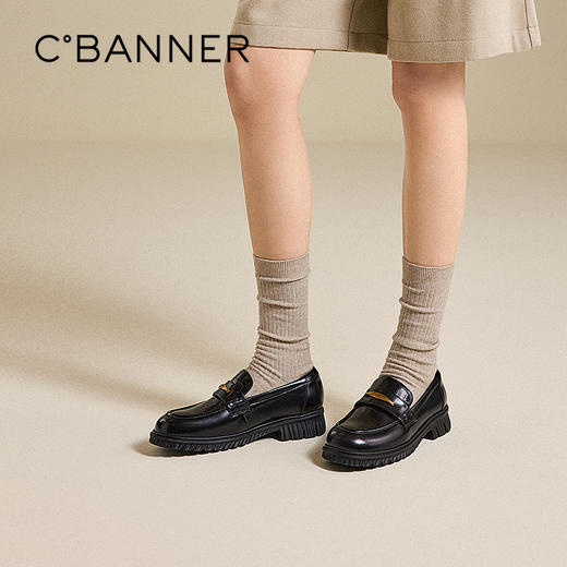 2楼千百度 25年秋季新品 乐福鞋 A25463103 商品图0