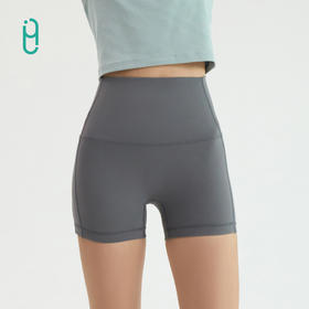 外里新款女式瑜伽三分裤健身训练短裤可外穿收腹提臀安全裤