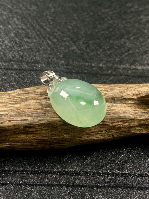 【FC0034】18K金镶嵌翡翠小福瓜吊坠  饱满冰润 商品图2