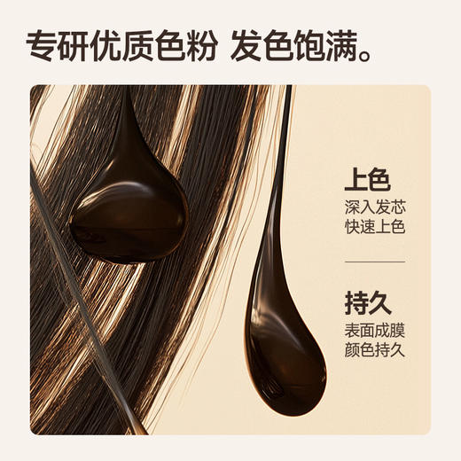 杰威尔染发膏染发剂自己在家染发男士专用染膏黑茶色黑色遮盖白发 商品图2